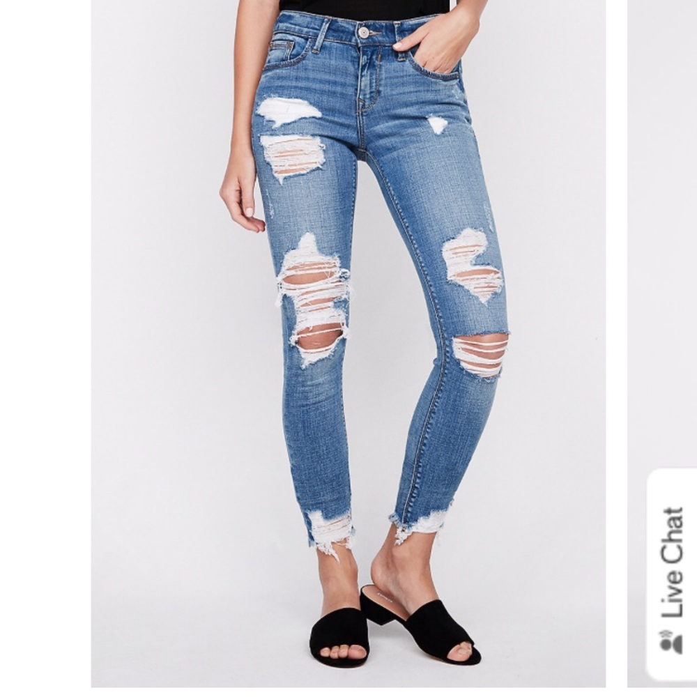 Express Ankle Legging and Mid Rise Jeans